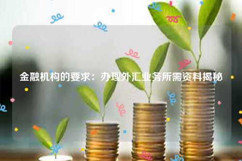 金融机构的要求：办理外汇业务所需资料揭秘